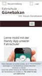 Mobile Screenshot of fahrschuleguenebakan.de